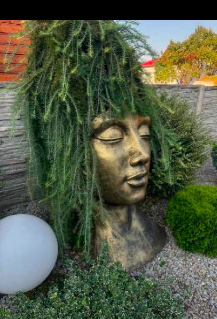 podgląd rzeźby maska złota